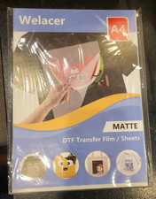 100 Sublimation Sheets DTF Transfer Film Paper A4 Double Sided Thick Clear Sheet