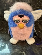 Electronic Furby Babies 1999 Blue White Pink 70-940 Talking Toy Working