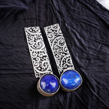 Lapis Lazuli Gemstone 925 Sterling Silver Earring Handmade jewelry Earring