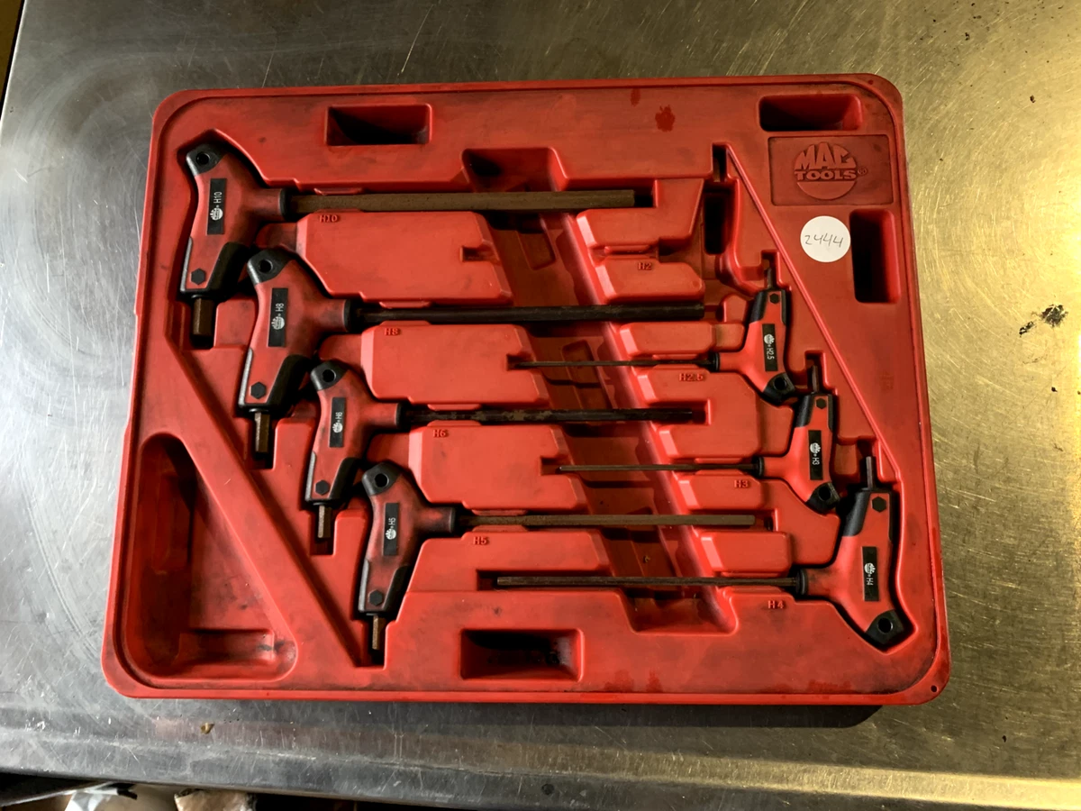 Mac Tools 8 PC. Bi Material T Handle Hex Key Set SHKTM8PT
