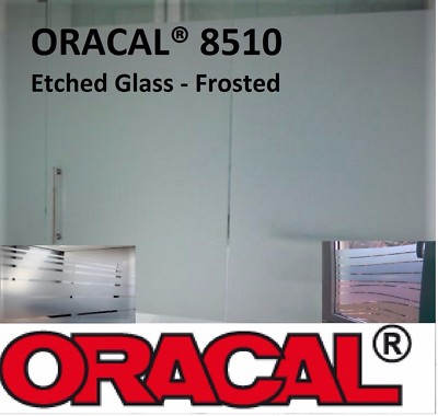24''  by Feet ORACAL  8510 Silver Fine Etched Glass Frosted Vinyl decorative