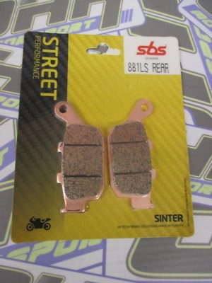 SBS HS Street Sinter HH REAR Brake Pads for Kawasaki Z750R Z750 R 2011 2012