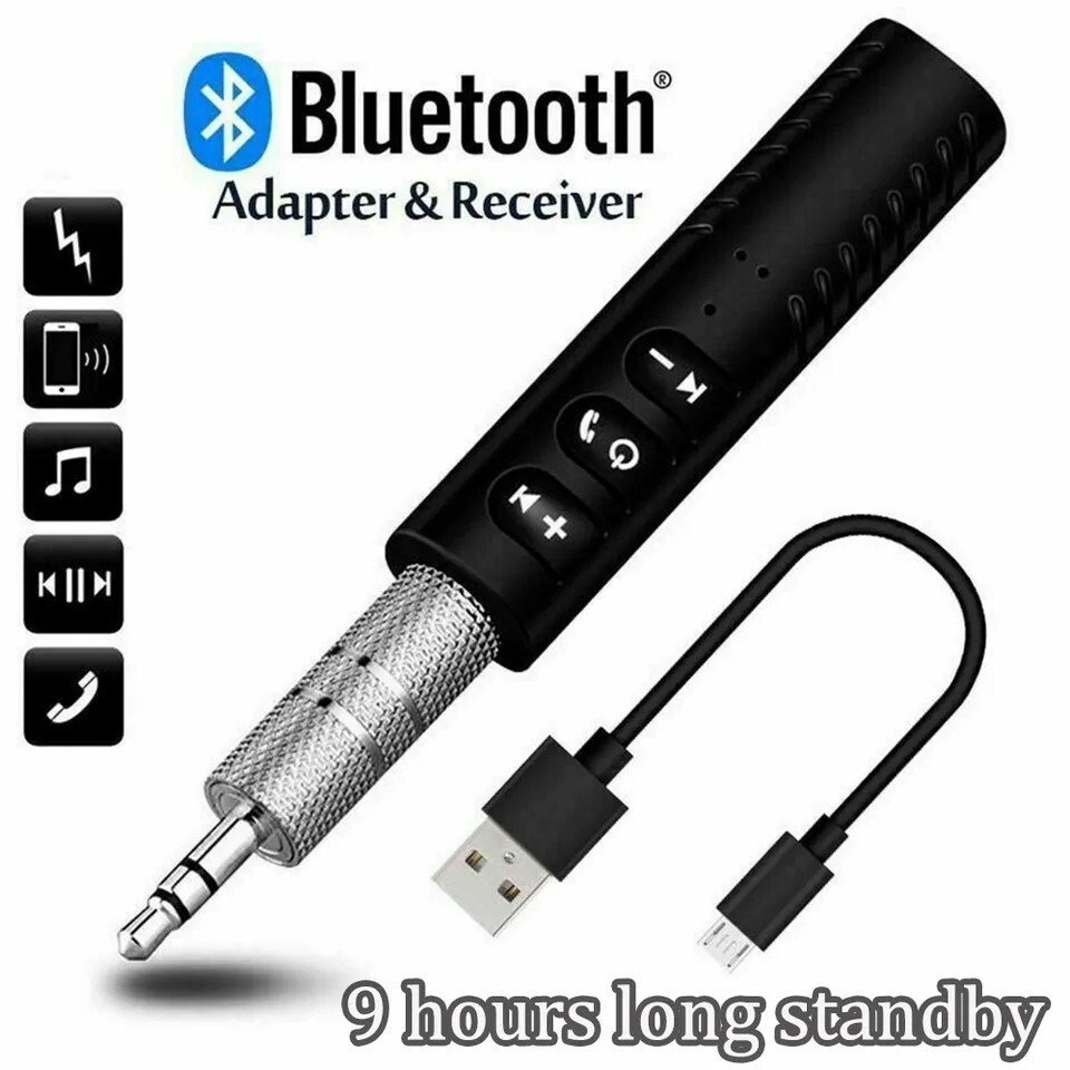 Comprar Adaptador Bluetooth 5,0, Transmisor receptor Bluetooth inalámbrico  USB, Audio y música para PC, TV, coche, Adaptador auxiliar manos libres de  3,5mm