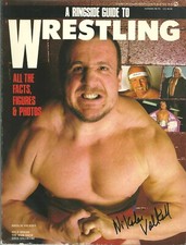 EB465  Nikolai Volkoff ( Deceased ) signed Vintage Wrestling Magazine w/COA