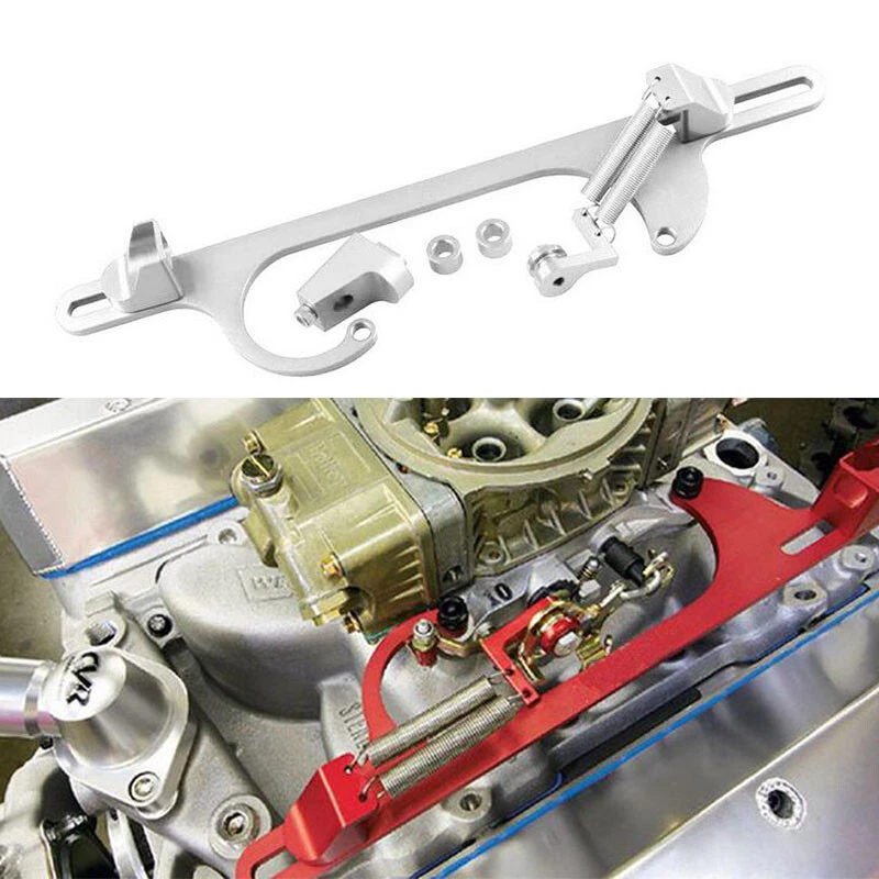 Aluminum Throttle Cable Carb Bracket For Holley 4150 4160 Carb 350 400 SBC - Image 2 of 4