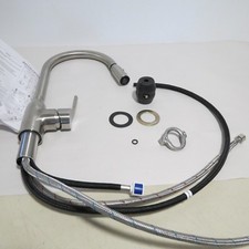 Aoleca Kitchen Faucet Single Handle Brushed Nickel Pull out Kitchen Faucet Used