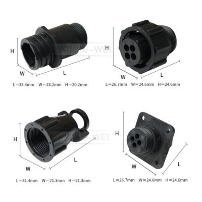 4 Pin/Way TE/AMP/TYCO CPC Series Circular Male Female Connector