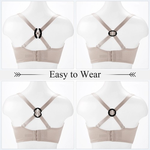 12 Pcs Bra Straps Clip Plastic Non-slip Bra Strap Holder Ladies - Picture 2 of 11