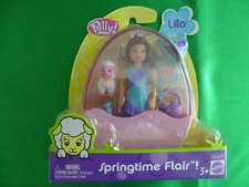 Polly Pocket Springtime Flair Easter Egg Basket Bunny Clip/Carry Mattel 2003 G3