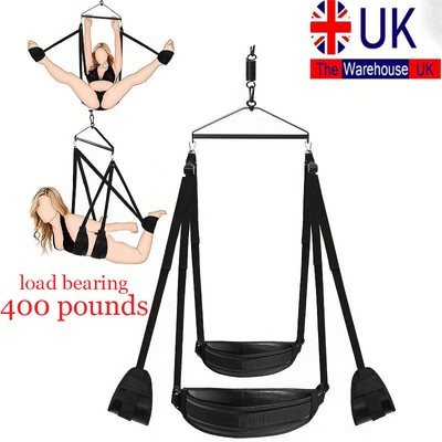Spinning Swivel Hanging Sex Swing Sling Open Leg Spreader Split-Leg