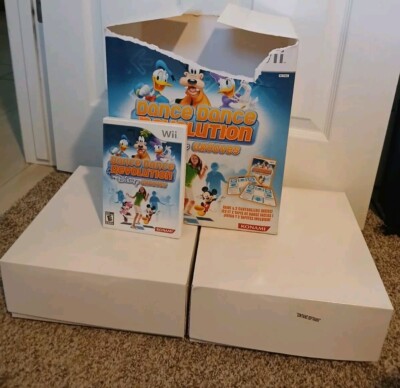 Dance Dance Revolution DDR Disney Grooves with Game + 2 Mats Pads Set Bundle Box