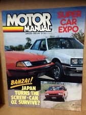 Motor Manual magazine, January 1982. No. 476
