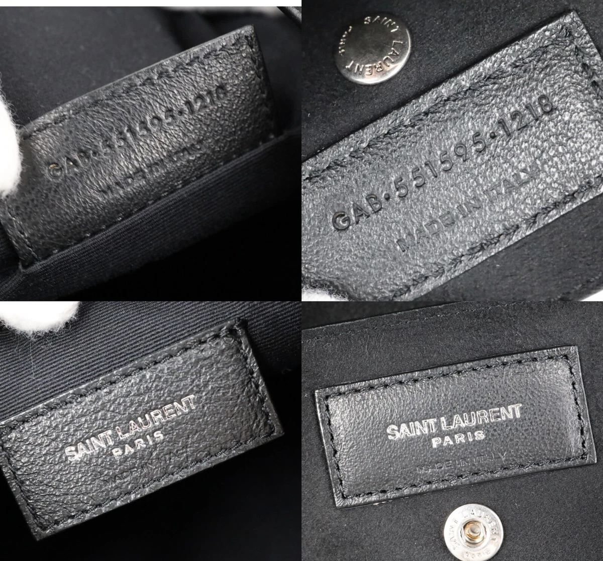 YSL Saint Laurent Bucket Teddy Medium Black Raffia Woven Shoulder Hand Tote Bag