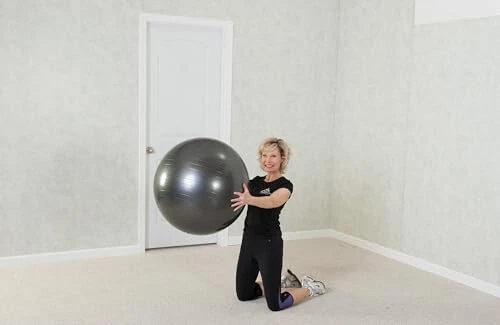 Bola de estabilidad de grado profesional Black Mountain Products, púrpura, 75 cm Foto 2 de 4