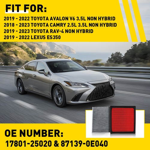 Engine Cabin Air Filter Impurity Filtering For 2019-22 LEXUS TOYOTA ES350 RAV-4 - Imagen 2 de 19
