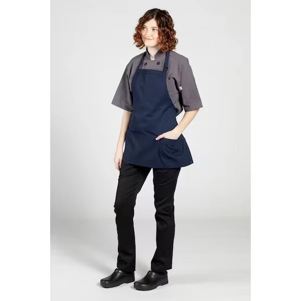 12  ea Uncommon Threads Unisex Adjustable W/ 3-Pocket Bib Aprons Black Dozen - Image 3 of 3