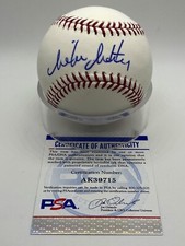 Mike Matheny Brewers Cardinals Giants Signed Autograph Official Baseball PSA DNA