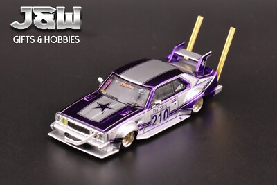 Pop Race C210 Bosozoku Style Purple and Silver 1/64 | eBay