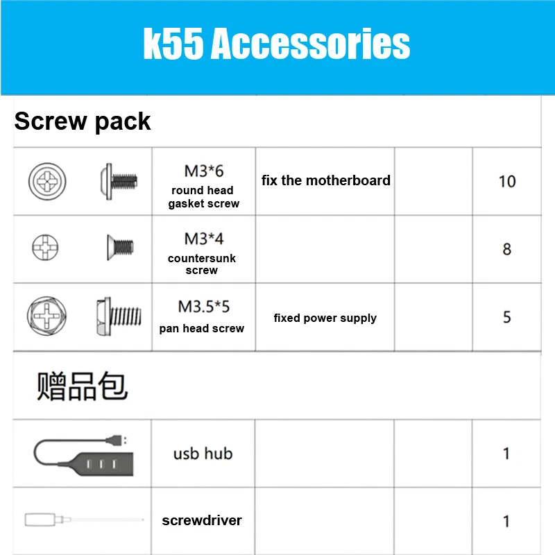 SGPC Mini A4 ITX K55/i5 i7 Aluminum Alloy Game Computer Host SFX Case SILVER NEW - Image 4 of 4