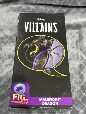 Disney Villains Maleficent Dragon Qfig Max Statue Sleeping Beauty 8'' NEW SEALED