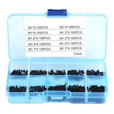 1000pcs M1/1.2/1.4/1.7 Small Screws Head Self-tapping Assortment Kit