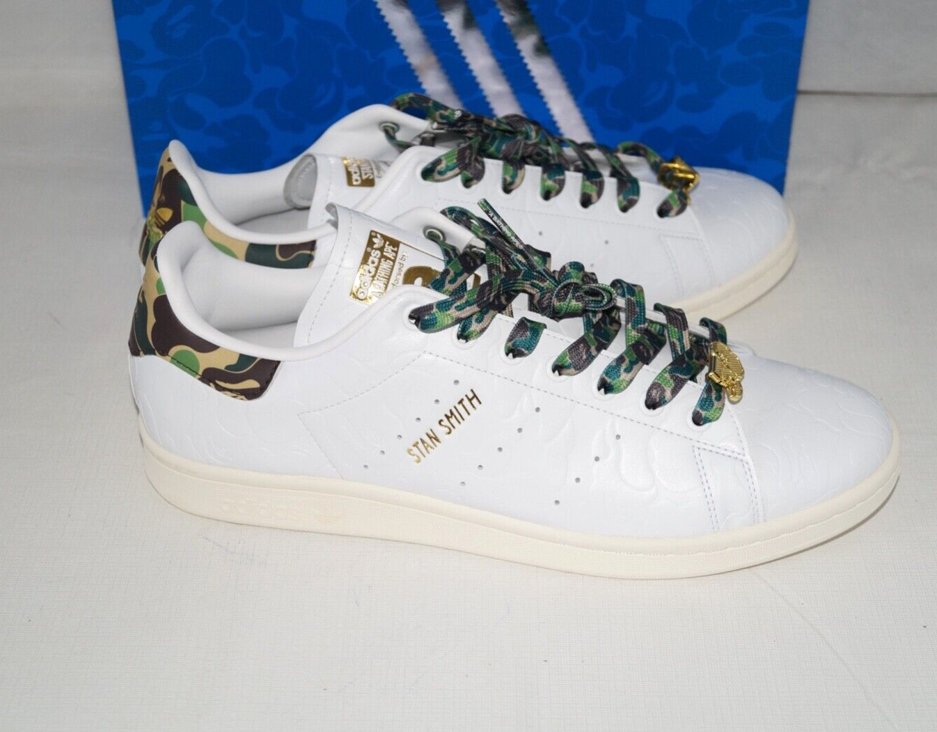NIB Authentic ADIDAS STAN SMITH BAPE 30TH EDITION Leather Men's Shoes 11 M thumbnail 10