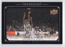 2007/08 UPPER DECK CHRONOLOGY DAVID ROBINSON AUTO TIMELESS MEMORIES /99 RARE