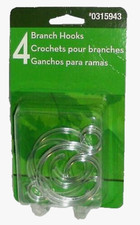 BRANCH HOOKS Set of 4  Hang Birdfeeder  Windchimes or Plants