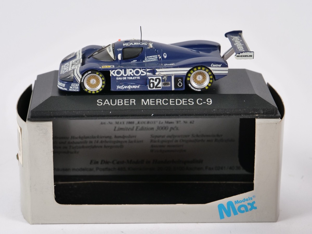 Models Max Nr 1008 Sauber Mercedes C9 Kouros LM 1987 Limited