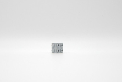 Lego 2 Stk. ANGLE PLATE 1X2 / 2X2 Medium Stone Grey 6117967 21712 LK4