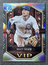 2025 Bowman Baseball Matt Shaw Very Important Prospects #VIP-6 Chicago Cubs