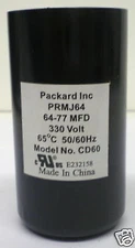 Packard PRMJ64 Motor Start Capacitor 64-77 MFD UF / 330 VAC
