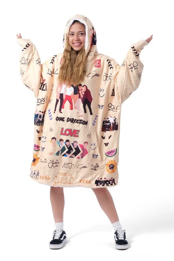 One Direction Fleece Blanket  Hoodie