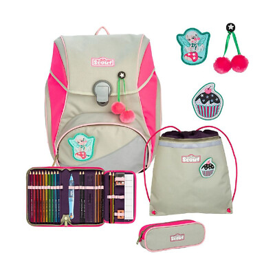 Scout Alpha Schulranzen-Set 4-tlg. Pink Cherry