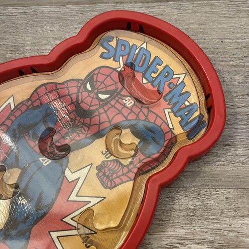 Vintage 1976 Amazing Spider-Man Marvel Comics Hasbro Handheld Pinball Toy - Picture 4 of 11