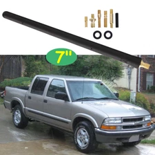 7" inch Short Black Antenna Mast Rod Radio AM/FM For CHEVROLET S10 1982-2004