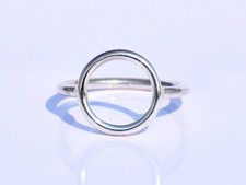Delicate Minimalist 925 Sterling Silver Band Statement Handmade Ring All size