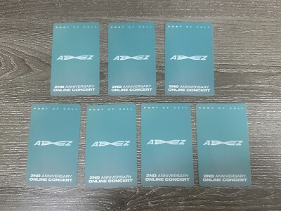 ATEEZ 2nd ONLINE CONCERT オンコン Ateez 2nd anniversary online concert port of call (7 pcs) | eBay