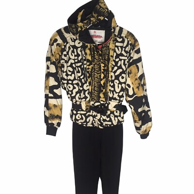 Obermeyer One Piece Apres Ski Snow Bib Suit Snowboard Retro