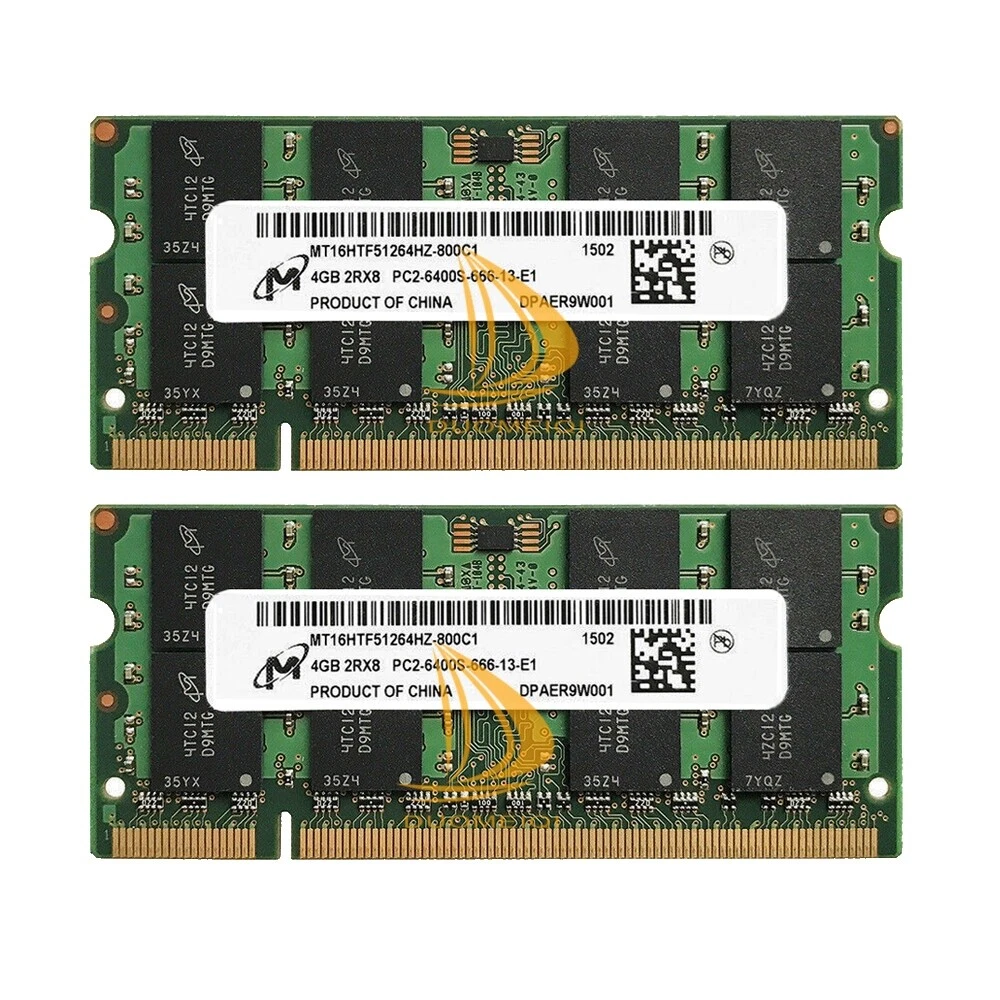 Computer Memory 8 GB Total Capacity 200