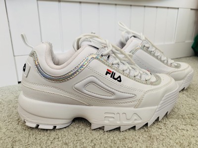 holographic fila trainers