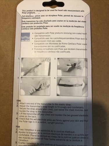 NEW Polar T31 Coded Chest Transmitter & Elastic Strap Size Medium 392024880 - Picture 5 of 6