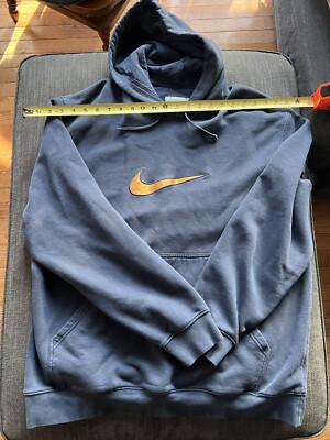 Vintage Nike Small Check Swoosh Logo Hoodie Sweatshirt Vintage Nike Small Check Swoosh Logo Hoodie Sweatshirt