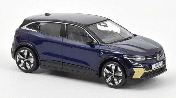 Norev 1/43 Renault Megane E Tech 100 Electric 2022 Blau Statisches Modell Die...-image