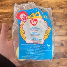 McDonald's Happy Meal Toy Ty Beanie Baby Neon The Seahorse 13 New