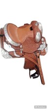 18" Brown Western Saddlery trail/pleasure saddle Leather Horse Western Saddle
