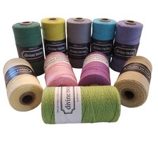 Devine Twine Solid Color Twine 100 Cotton Made in the USA 4 ply 240 yd Spool