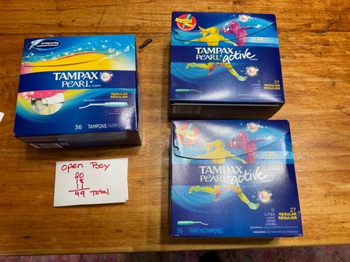 3 Boxes Tampax Pearl Tampons Active - Picture 2 of 7