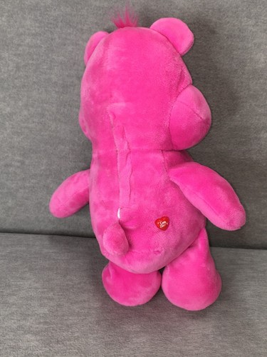 2016 Care Bears sprechender lachender vibrierender Cheer-Bär aus Plüsch rosa Regenbogen 13 Zoll - Bild 2 von 5