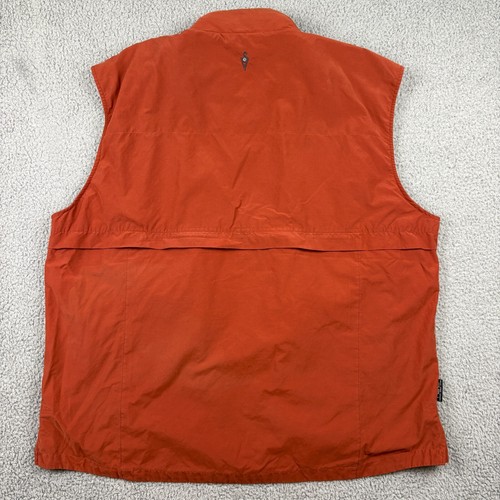SCOTTeVEST Vest Mens 3XL Orange Full Zip Outdoor Travel Pockets Lined - Picture 3 of 24